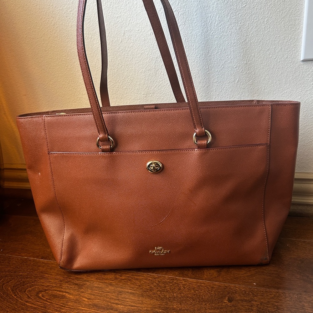 Brown Coach Tote Bag